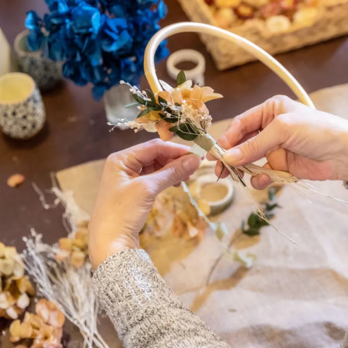 Atelier fleurs séchées
